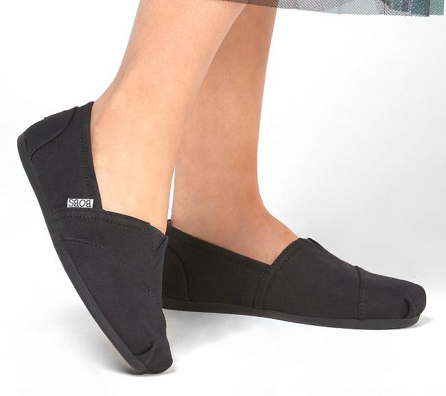 Zapatos Bobs Skechers Mujer - Plush Negro YGUDT2498
